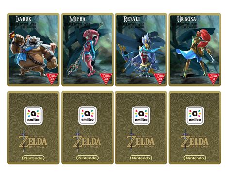 botw champion amiibo nfc cards|zelda amiibo rewards.